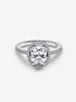 Pandora Oval Sparkling Halo Statement Ring 193777C01-54 - Sterling Silver, Cubic Zirconia