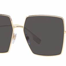 Burberry Daphne BE 3133 1109/87 58 Women's Sunglasses - Light Gold Frame, Dark Grey Lenses