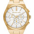 Michael Kors MK9120 Men's Oversized Gold-Tone Stainless Steel Chronograph Watch