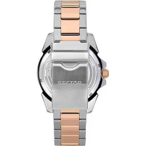 Sector 450 R3253276002 Men's Watch – Black Dial, Two-Tone Steel & Rose Gold