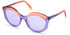 Emilio Pucci EP0146 5683Y Occhiali da sole tondi da donna - Montatura viola/arancio, lenti viola, Ø 56 mm