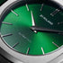 D1 Milano Ultra Thin Petite Moss UTBL11 - Acciaio inossidabile 34 mm, quadrante verde a raggi di sole