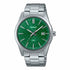 Casio MTP-VD03D-3A1UDF Men's Watch - Green Dial, Stainless Steel Bracelet