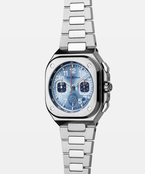Bell & Ross BR 05 Chrono Patrouille de France BR05C-PAF-ST/SST - Orologio in acciaio inossidabile 42 mm in edizione limitata