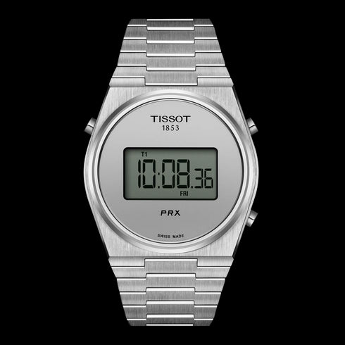 Tissot PRX Digital T1374631103000 Orologio da uomo - Acciaio inossidabile 40 mm, quadrante argento