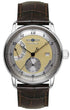 Zeppelin 8590-5 Friedrichshafen Orologio automatico da uomo - Cassa argento, quadrante oro, cinturino in pelle marrone