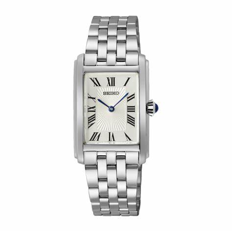 Orologio al quarzo Seiko SWR083P1 Donna - Quadrante bianco, bracciale in acciaio inossidabile