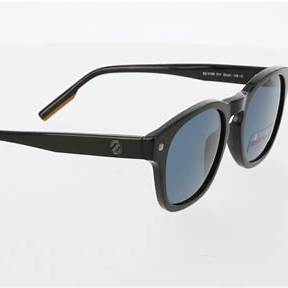 Ermenegildo Zegna EZ0195 01V Gafas de sol de hombre - montura de acetato negro, lentes azules
