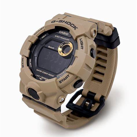 Reloj Deportivo Digital para Hombre Casio G-SHOCK GBD-800UC-5ER – Correa de Resina Beige, Bluetooth, Contador de Pasos