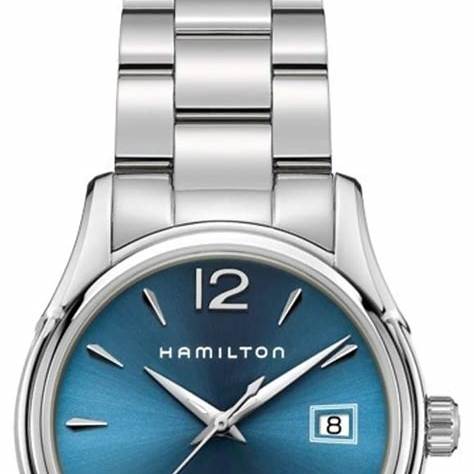 Hamilton Jazzmaster Lady Quartz H32351145 - Acciaio inossidabile 34 mm, quadrante blu