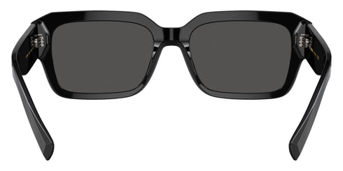 Dolce & Gabbana DG4460 501/87 56 Men's Square Sunglasses - Black Acetate Frame, Dark Grey Lenses