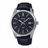 Casio MTP-VD03L-1AUDF Herrenuhr - Schwarzes Zifferblatt, Schwarzes Lederarmband