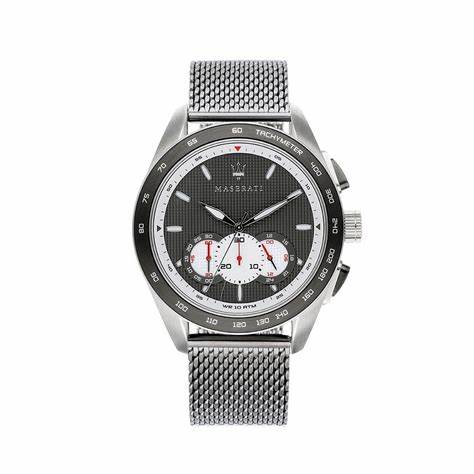 Maserati Traguardo Men's Chronograph Watch - R8873612008, Mesh Bracelet, 45mm