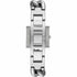 Michael Kors MK4718 Women's Silver-Tone Chain Lock Watch - Pavé Accents