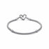 Pandora 592453C00-18 Bracciale a catena con borchie Moments - Argento 925, chiusura a cuore, 18cm