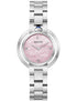 Bulova 96L338 Women's Watch – Silver Steel, Pink MOP Dial, Sapphire Crystal