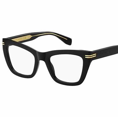 Marc Jacobs MJ 1114 807 Women's Eyeglasses - Black Full-Rim Acetate Frame, Rectangular Shape