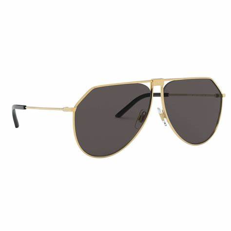 Lunettes de soleil homme Dolce & Gabbana Slim DG2248 02/87 62 - monture or, verres gris