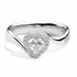 Anello Recarlo Anniversary Love Heart Diamond - Oro bianco 18kt, diamante a forma di cuore