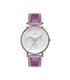 Mark Maddox MC0103-77 Women's Analog Quartz Watch - Purple Aluminum Case, Nylon Strap