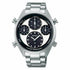 Seiko Prospex SFJ001P1 Men's Solar Chronograph Watch - Panda Dial, Stainless Steel Bracelet