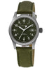 Hamilton Khaki Field Mechanical H69439363 - Acciaio inossidabile 38 mm, quadrante verde, cinturino verde NATO