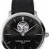 Frederique Constant Slimline Heart Beat Automatic FC-312B4S6 – Black Dial, Black Leather Strap