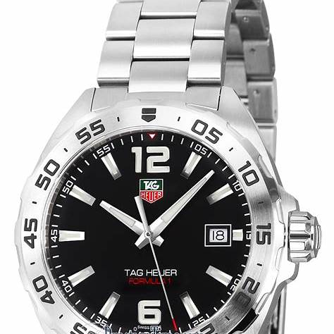 TAG Heuer Formula 1 WAZ1112.BA0875 Herrenuhr - Schwarzes Zifferblatt, Stahlarmband