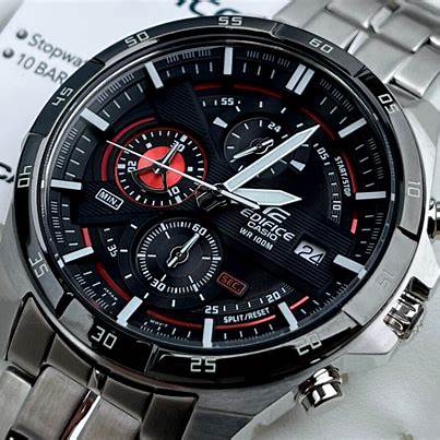 Reloj Cronógrafo para Hombre Casio Edifice EFR-556DB-1AVUEF – Esfera Negra, Pulsera de Acero Inoxidable