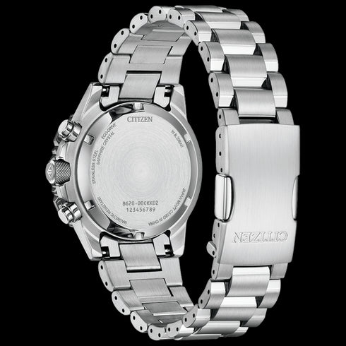 Citizen Promaster CA4664-60X Men's Salmon Dial Chronograph Watch – 40mm, Eco-Drive, 200M WR