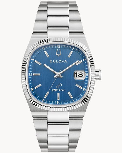 Bulova Super Seville 96B440 – 38mm Blue Dial, Sapphire Crystal, Precisionist Movement