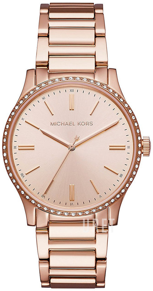 Michael Kors MK3809 Orologio da donna Bailey in acciaio inossidabile con tonalità oro rosa