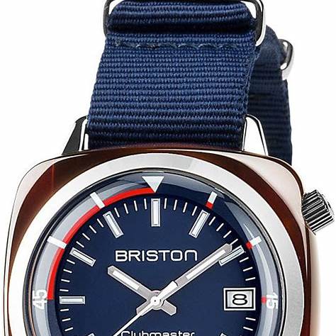 Reloj Automático Briston Clubmaster Diver 42mm Esfera Azul Marino Correa de Nylon 17642.SA.TD.15.NNB