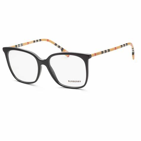 Burberry BE 2367 3853 54 Occhiali da vista da donna - Montatura squadrata in acetato nero