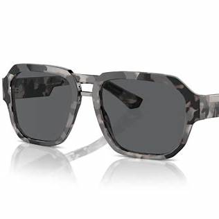 Dolce & Gabbana DG4464 343587 Men's Sunglasses - Havana Gray Frame, Dark Gray Lenses