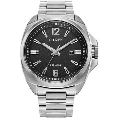 Citizen NJ0190-51E Automatic Men's Watch - Black Dial, Stainless Steel Bracelet