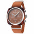 Briston Clubmaster Classic Chronograph 40mm Terracotta Acetate Brown Dial Brown NATO Strap 20140.SA.T.38.NTC