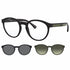 Emporio Armani EA4152 5042/1W 52 Occhiali da vista da uomo con lenti a clip - Montatura nera opaca