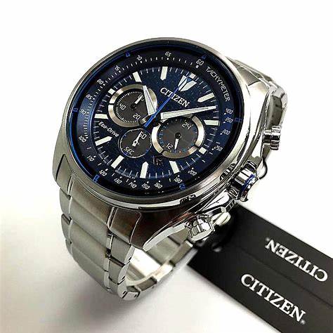 Citizen CA4560-81L Reloj cronógrafo Eco-Drive para hombre - Acero inoxidable, esfera azul