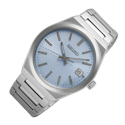 SEIKOSeiko SUR599P1 Men's Watch - Light Blue Dial, Sapphire Crystal, Steel BraceletWATCHESEcecile