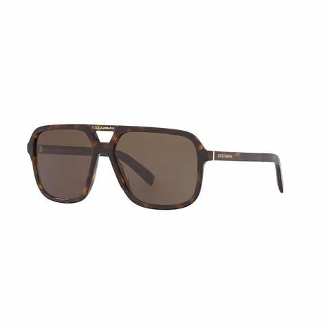 Dolce & Gabbana DG4354 502/73 Occhiali da sole unisex - Montatura avana, lenti marroni