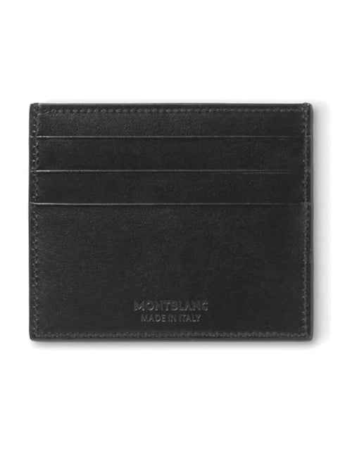 Montblanc Meisterstück Black Leather 6cc Card Holder 198324