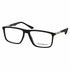 Emporio Armani EA3221 5001 54 Men's Eyeglasses - Matte Black and Aluminium Frame, Clear Lenses