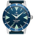 Zodiac Super Sea Wolf Skin Diver ZO9217 Men's Automatic Watch - Blue Sunray Dial, Blue Rubber Strap