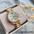 Michael Kors MK7241 Orologio cronografo Lexington da donna in acciaio inossidabile, tonalità oro