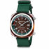 Briston Clubmaster Diver Automatic Watch 42mm Brown Dial Green NATO Strap 18642.SA.TD.10W.NBG