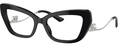 Dolce & Gabbana DG 3391B 501 56 Women's Eyeglasses – Black Frame, Demo Lenses