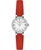 Reloj Tissot Lovely Round T1400091611100 para mujer - Caja de acero inoxidable, correa de piel roja