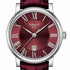 Tissot Carson Premium Lady Women's Quartz Watch - Red Dial, Burgundy Leather Strap