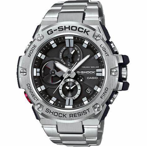 Casio G-Shock G-STEEL GST-B100D-1AER Men's Analog Chronograph Watch - Stainless Steel